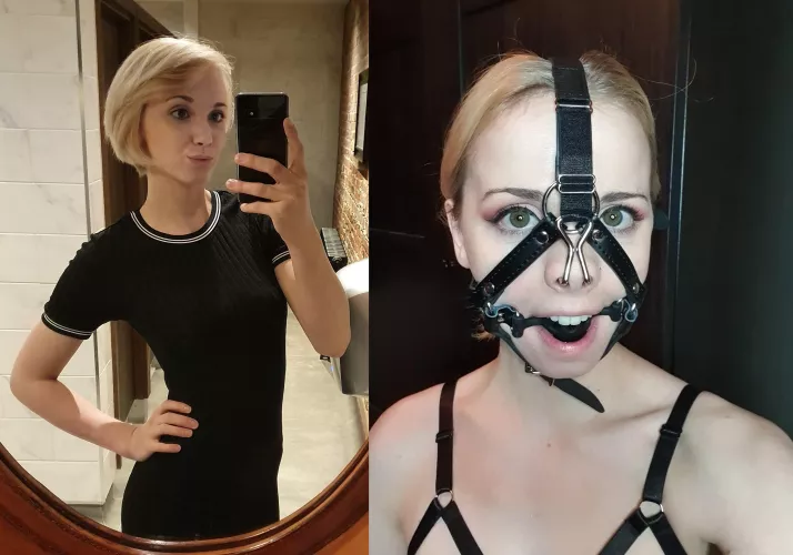 Before and after 30s that i knew i was into being a bondage slut 🤭❤️