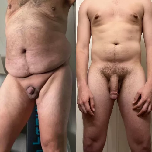 Beta Clit vs Alpha Softie. Not all softies are created equal. Me on the right and u/Desperate_Campaign29 on the left.