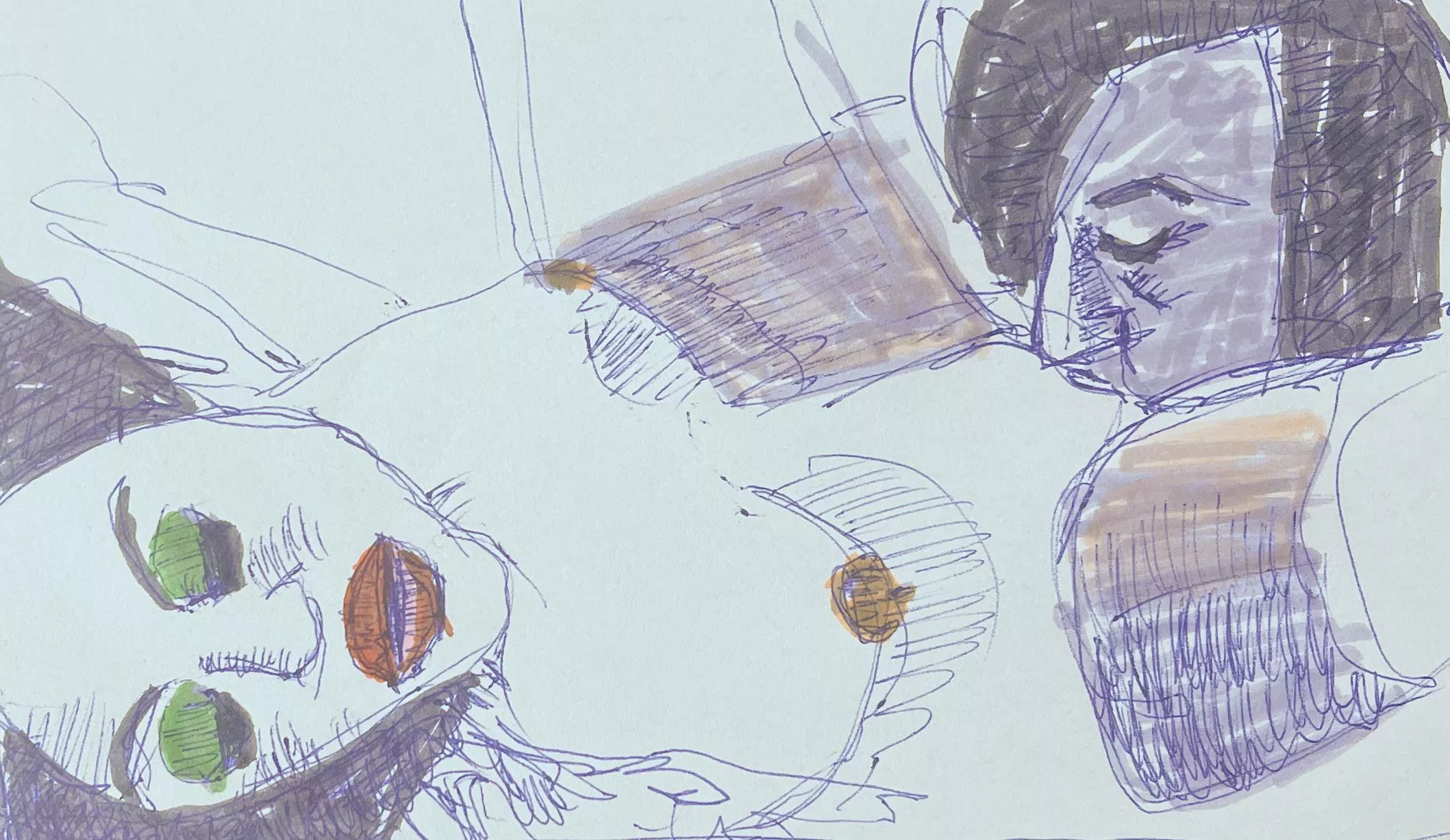 c’est l’heure de jouer, par M. Bleu