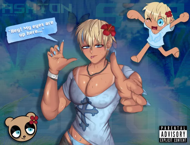 Cute gyaruo dude I drew (IG: tropikilll)