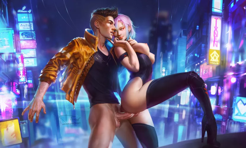 David & Lucy, (Tixnen) [Cyberpunk: Edgerunners]
