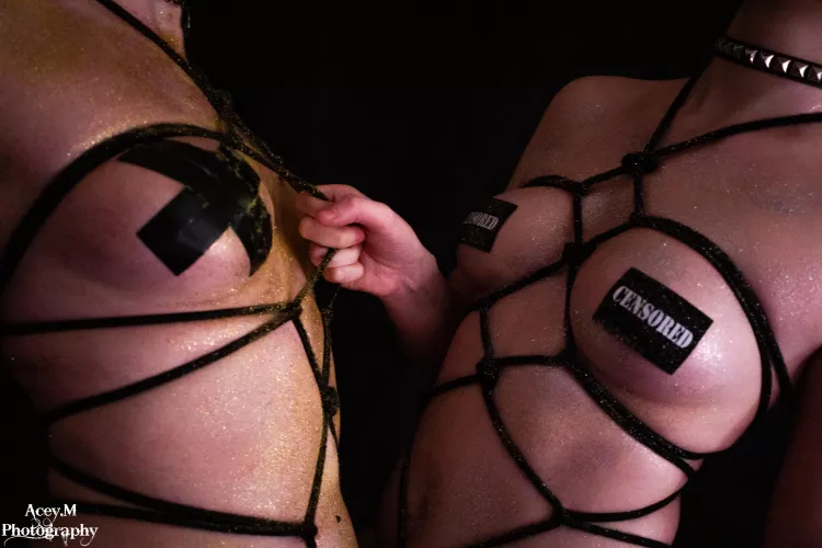 Getting tied up is always more fun with friends