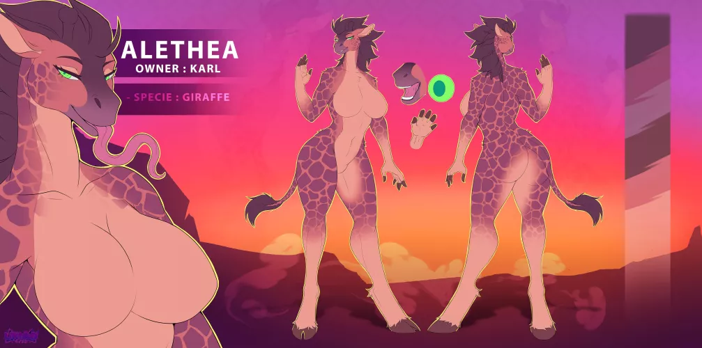 Giraffe girl I got in an adoption (artist Litchi D)