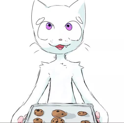 He is offering you a cookie! (My art)