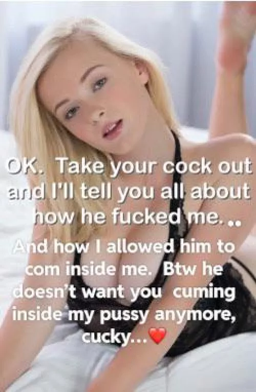 He wants it all for himself cucky