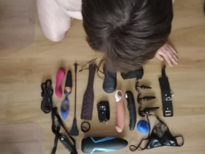 I am here to be used and trained... I usw them all at once, if you order me to do it ❤️