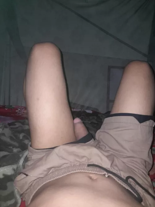 I didn't know this 18 yrs old dick is poking out while I was outside 😅