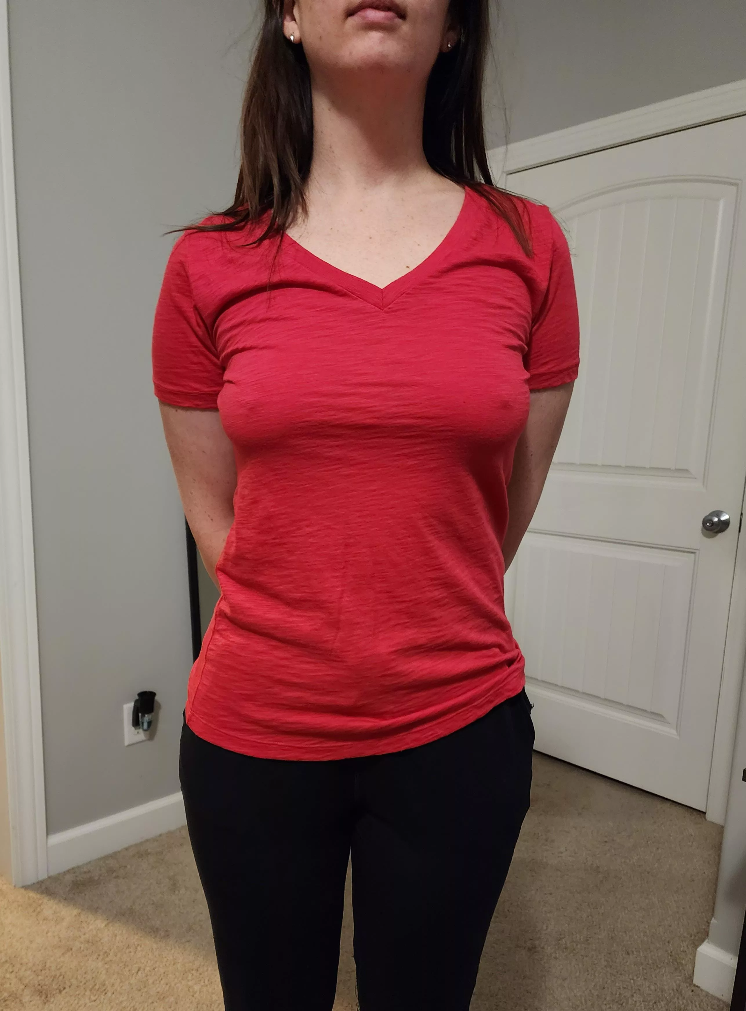 I have learned that I have a lot of very thin shirts ever since I quit regularly wearing bras.