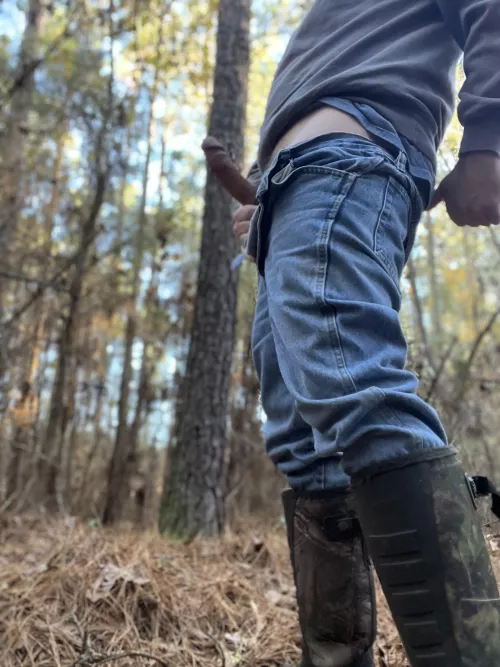 Just got out the deer stand