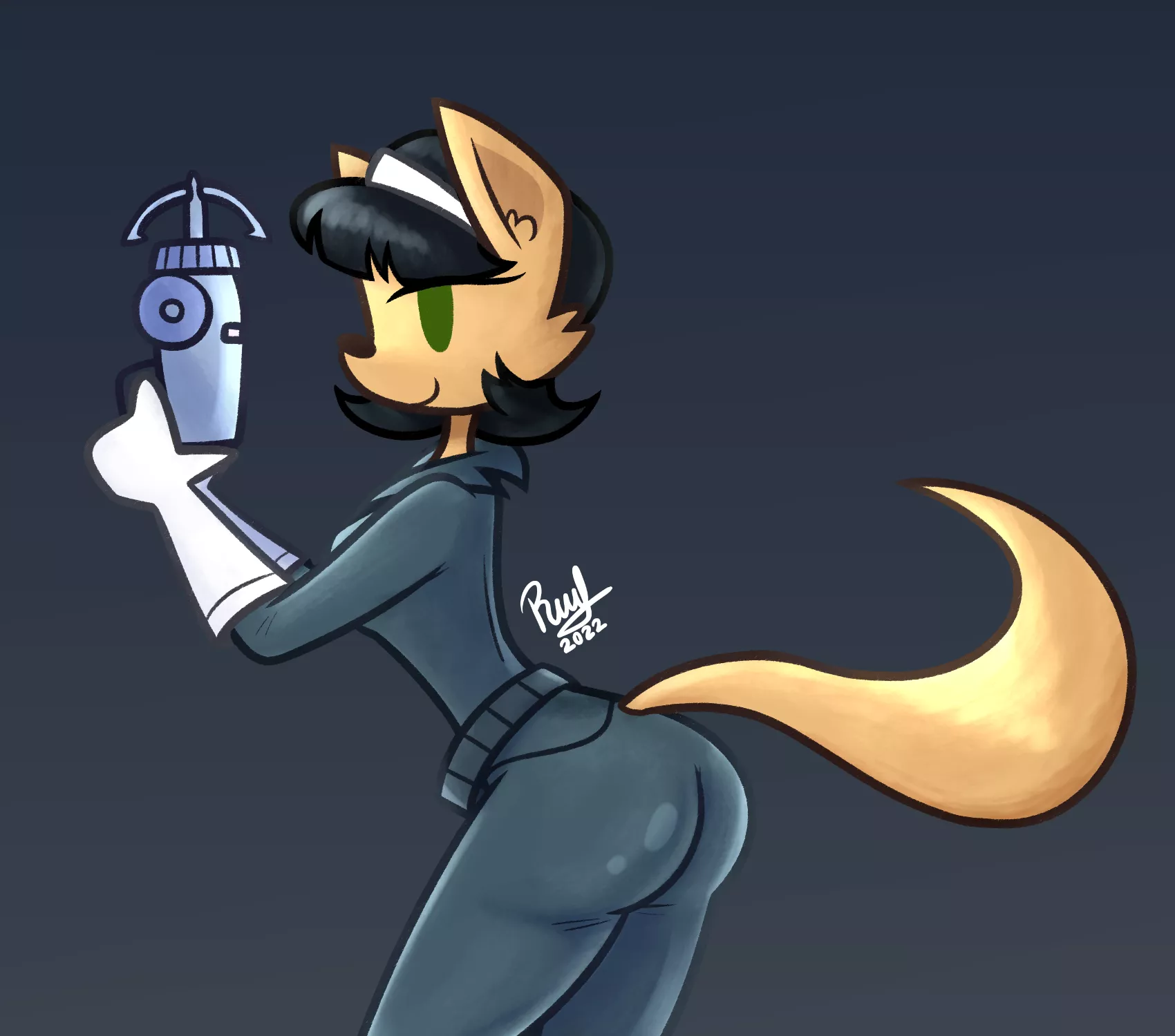 Kitty Katswell in my artstyle (by me)