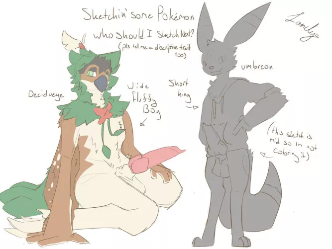 Low effort pokesketches. Who should I draw next?