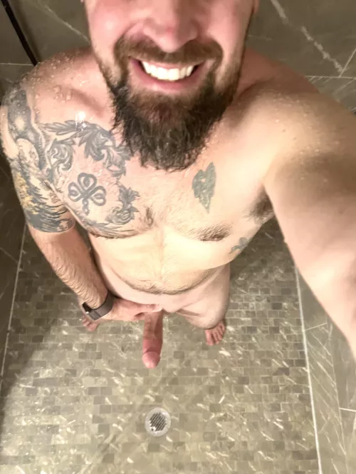 Monday post-workout shower