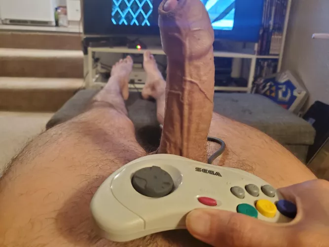 My point of view when I play video games naked