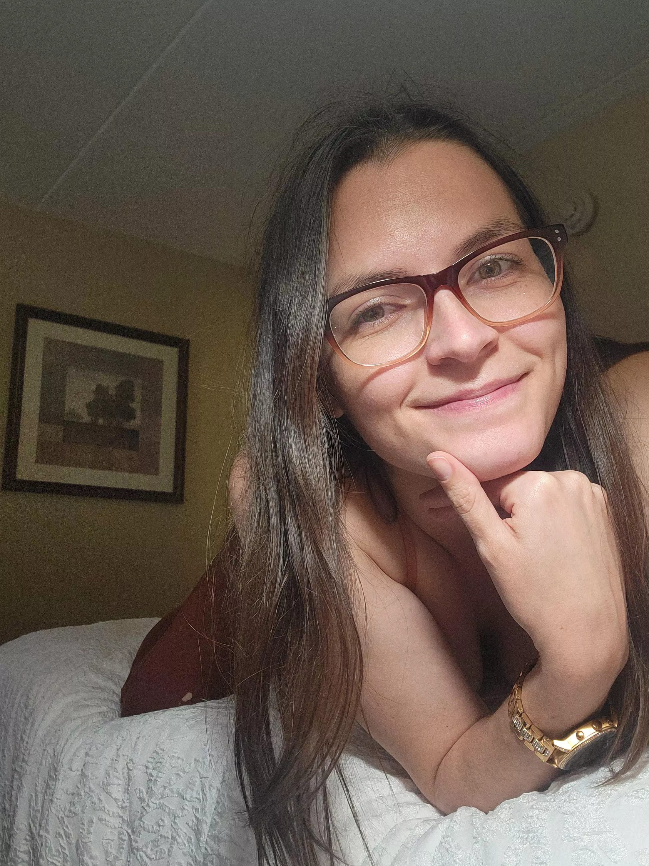 new glasses, I can't tell if I like them or not.