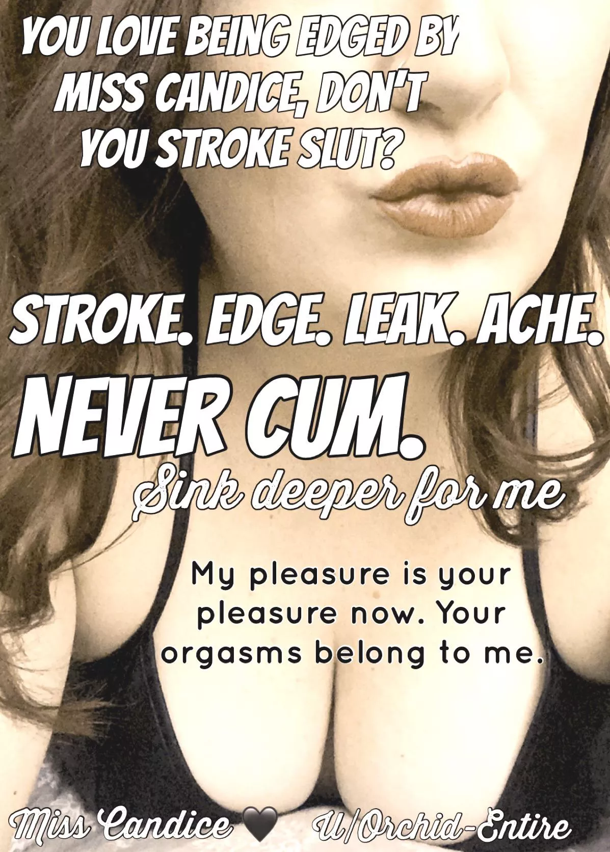 Obeying your Domme is the most important thing you can do. Now edge that worthless dick meat until you’re stupid and vulnerable for Her entertainment [OC] [Femdom]