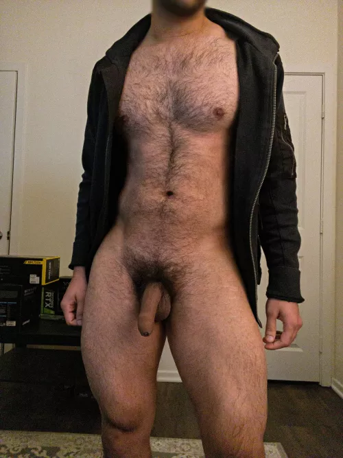 One day I'll be hairy enough to skip the jacket