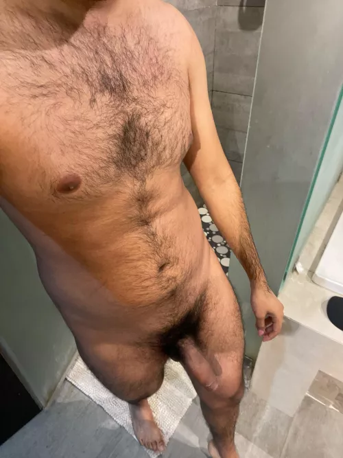Ready for shower