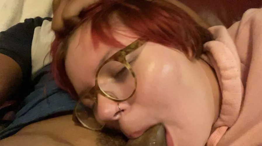 Short haired slut obsessed with draining cocks