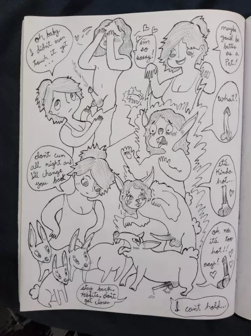 Short rabbit tf femdom comic I got commissioned to make.