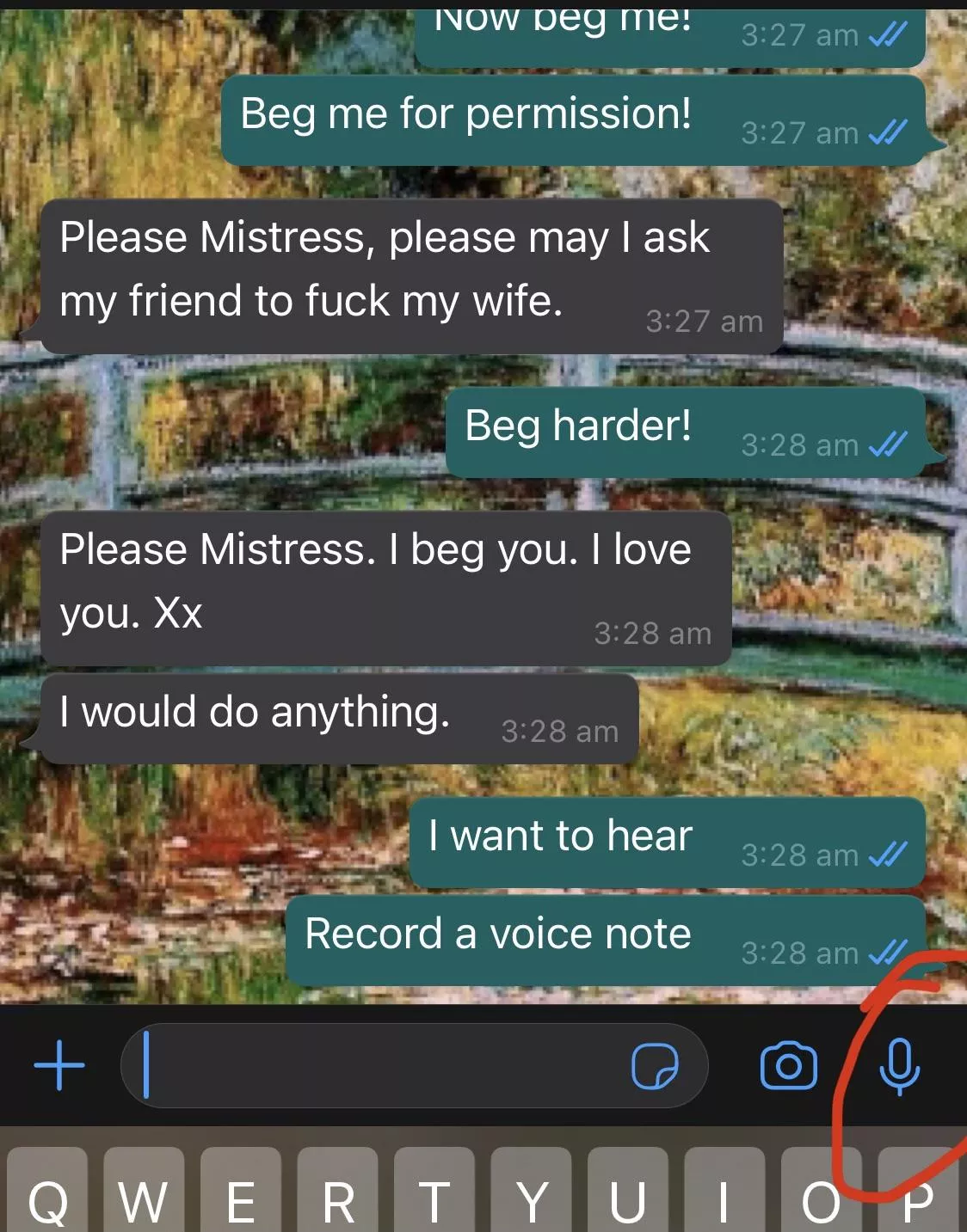 This cuck wants to be used as a mattress for his wife and other men to act out their passions on. What do you think?