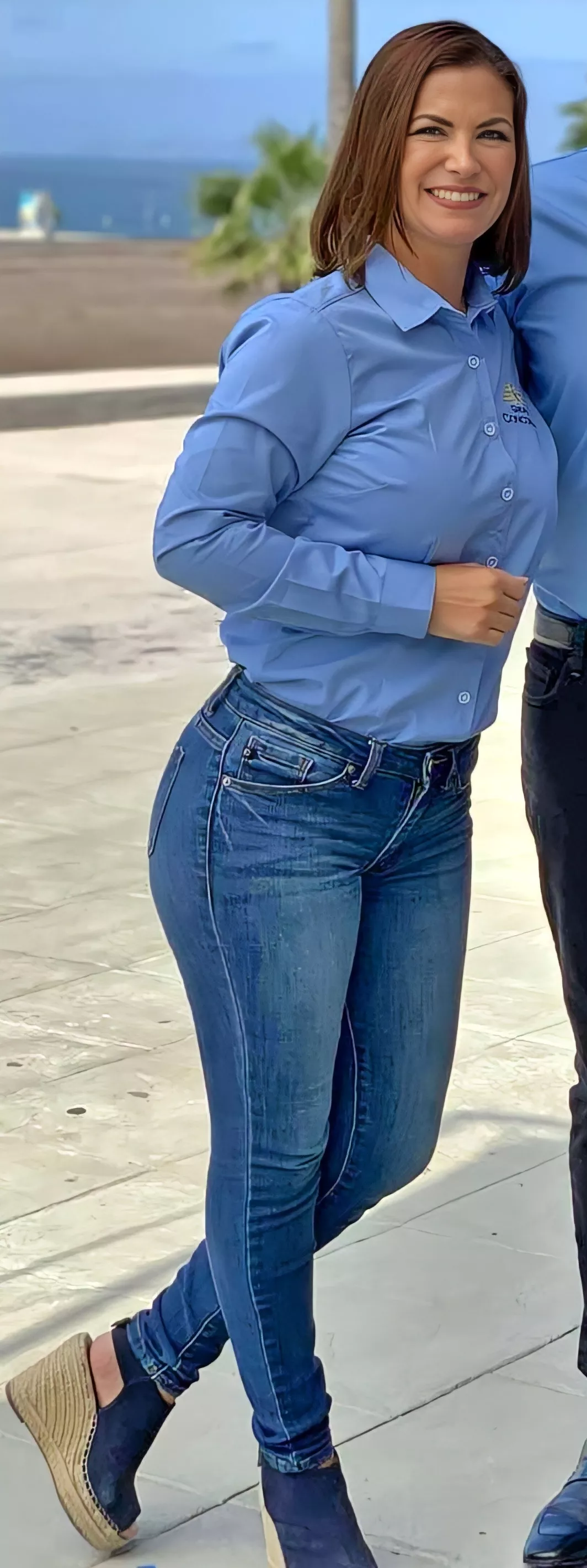 Those jeans look great