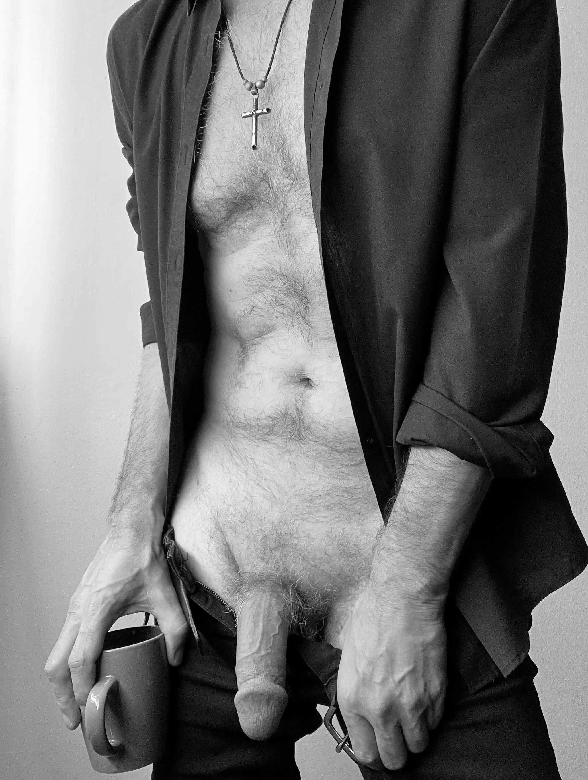 Today’s office attire is business…commando…