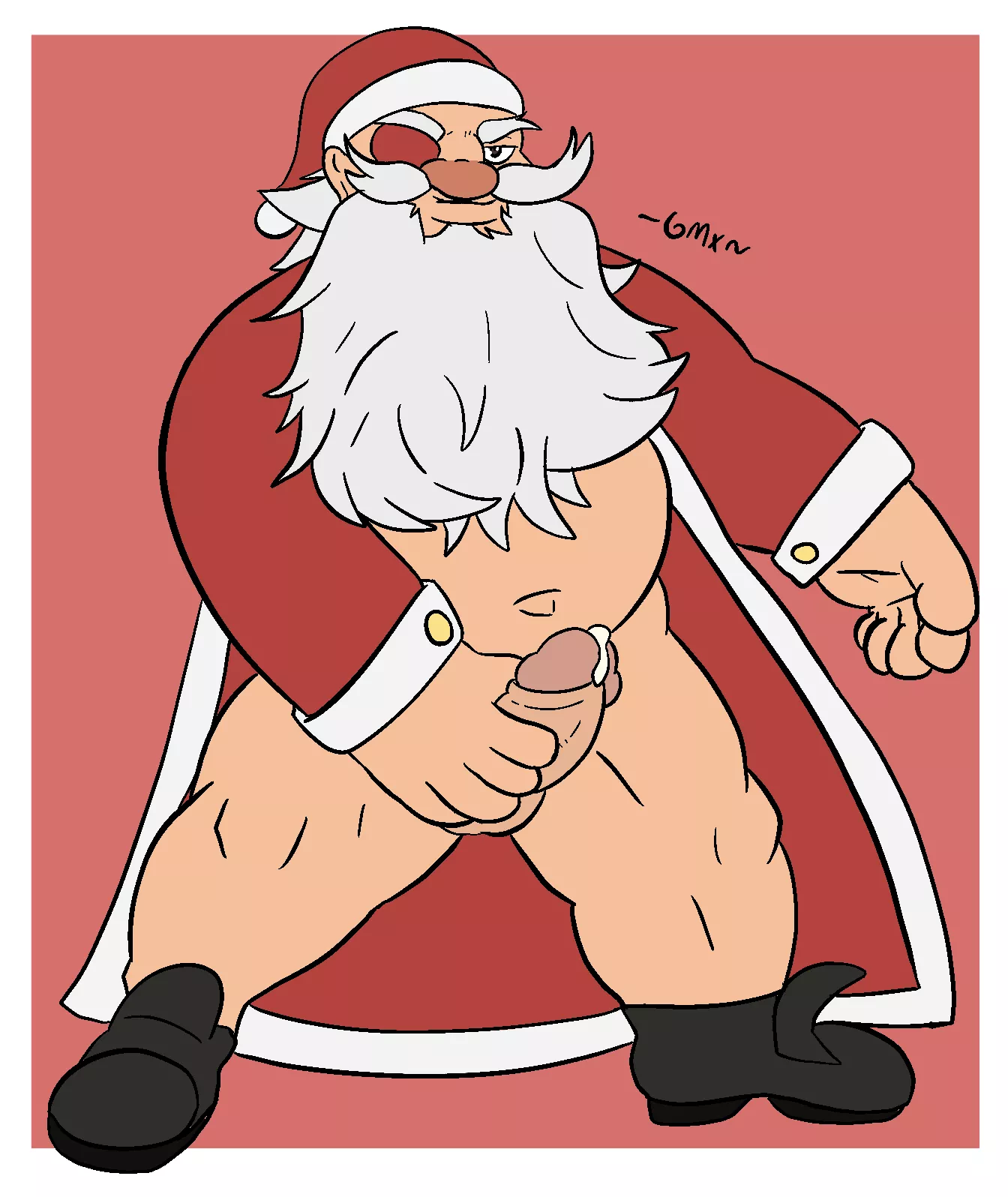 Torbjorn sets up the welcome mat or should I say cream or snow - all over the floor