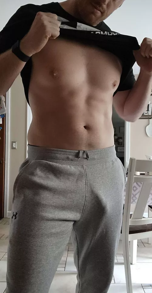 What's all the fuss over grey sweatpants for?