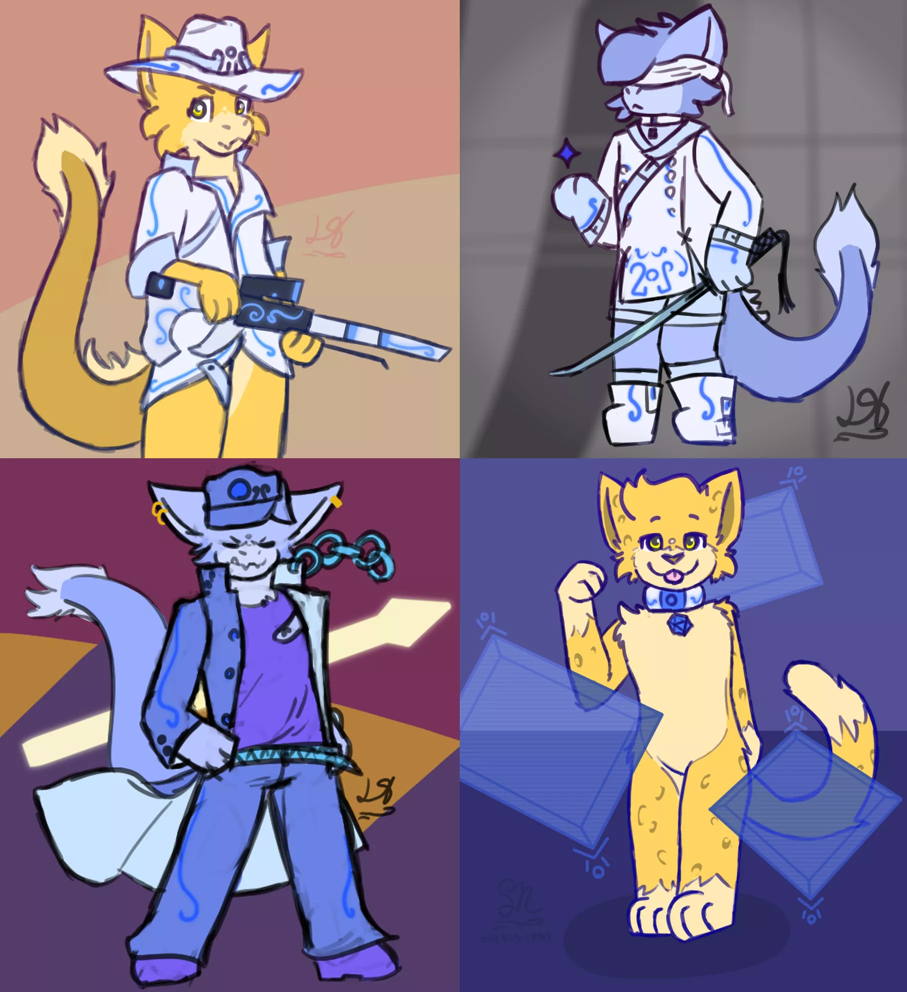 Which characters do you recognize? [art by me @doughcatball on twt] :3