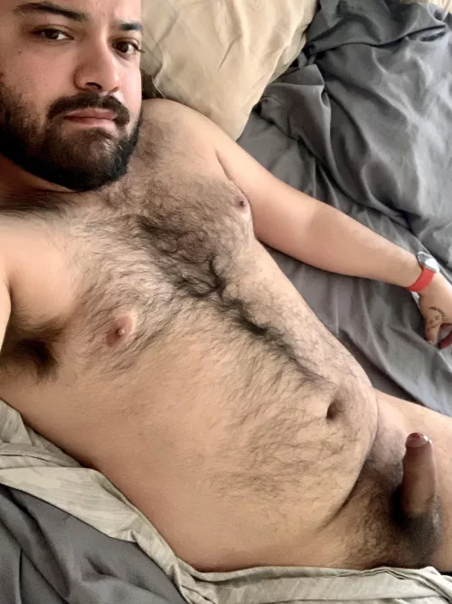 (29) Love the cold autumn mornings. Who wants to be heated by this bear in bed?