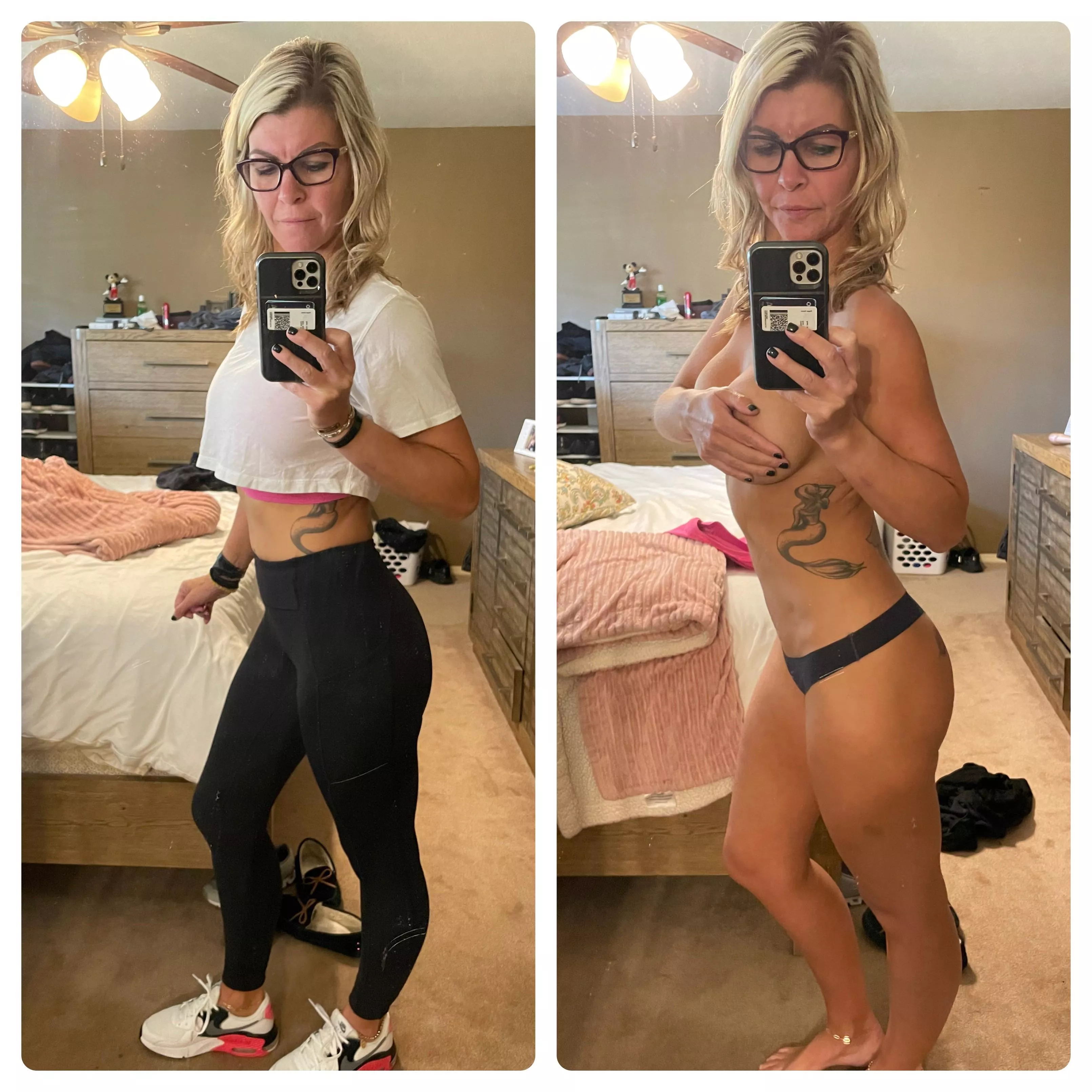 A little workout above and below…….you know you would be curious if I had panties on.