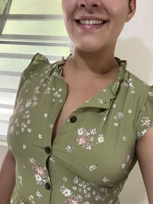 Almost fit in this dress! It’s a bit tight but it’s been a year since I last wore it!