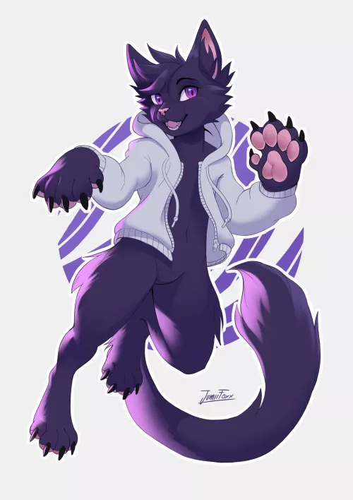 [Art by me] Full body commission for @Garse_Cat on Twitter! I hope you like it :)