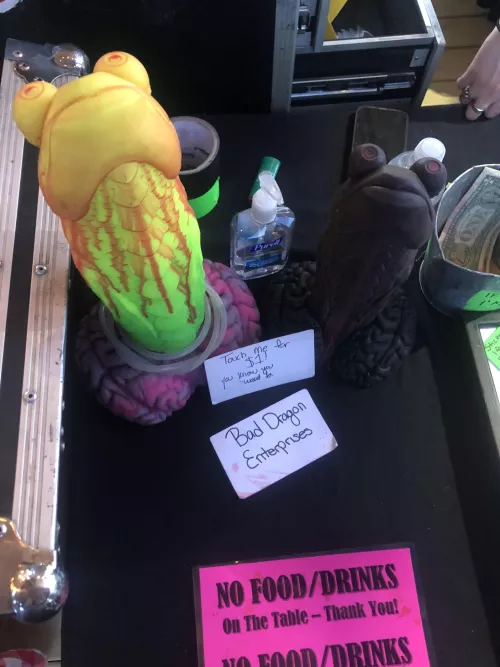 Bad Dragon Cuttlefish that was taken on tour with GWAR! (oct. 14)