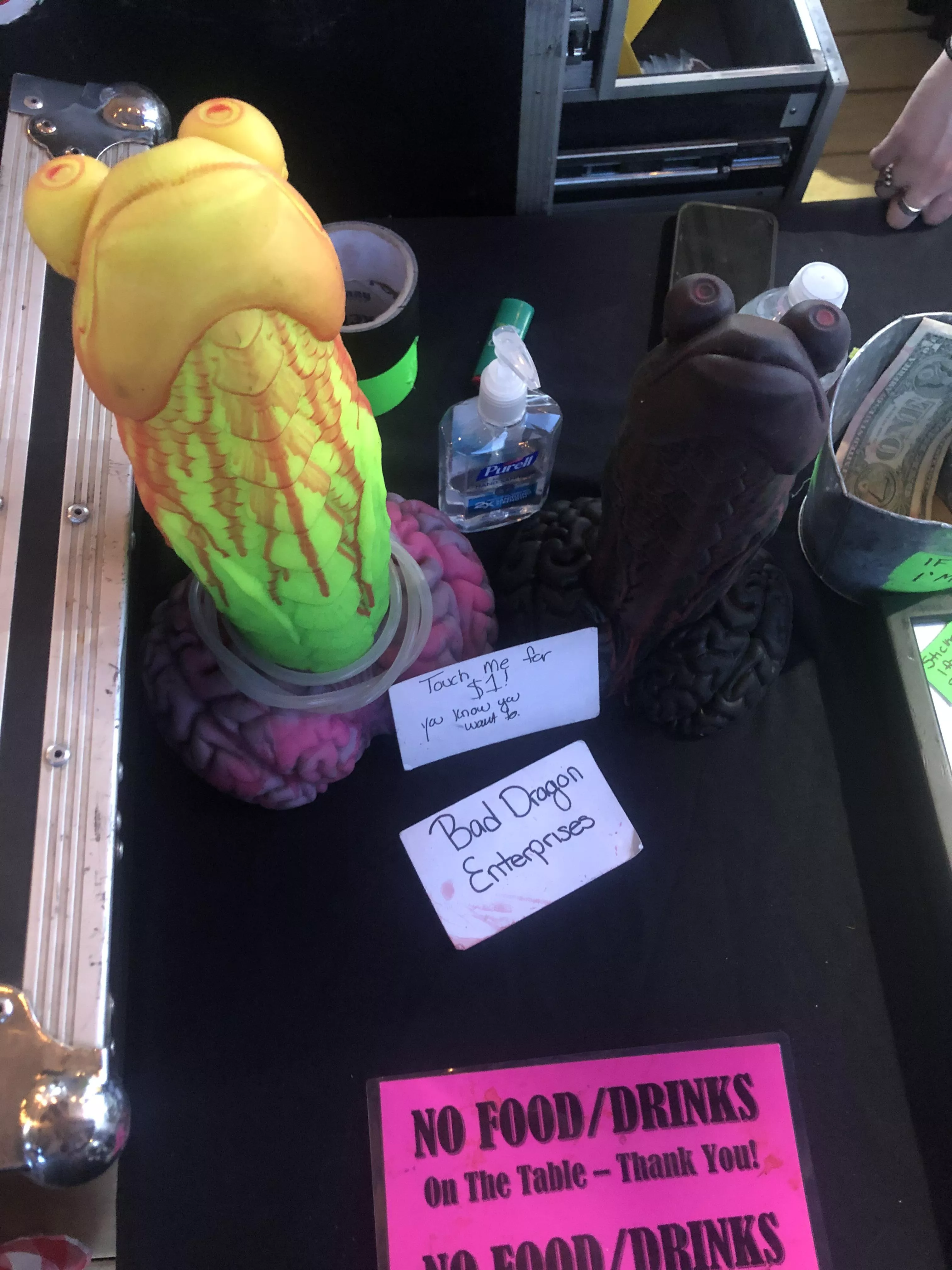 Bad Dragon Cuttlefish that was taken on tour with GWAR! (oct. 14)