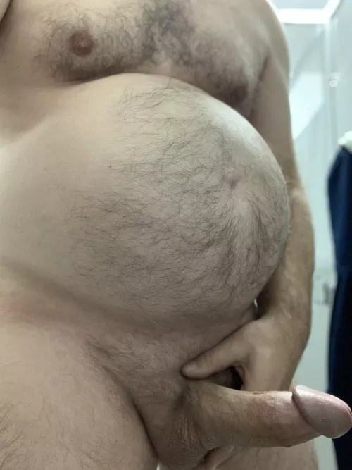 Beast mode this morning. Question… should I shave my belly / chest ?