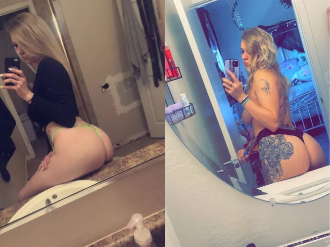 BEFORE I became a mom and AFTER I became a MOM..... I think I aged well.....cz I love my MOMBOD😍💖🥵