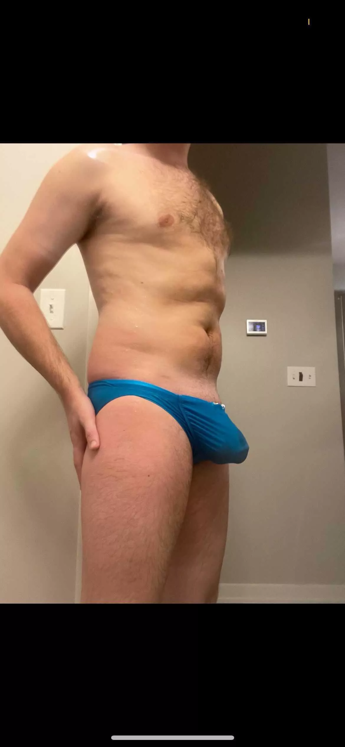 Blue speedo