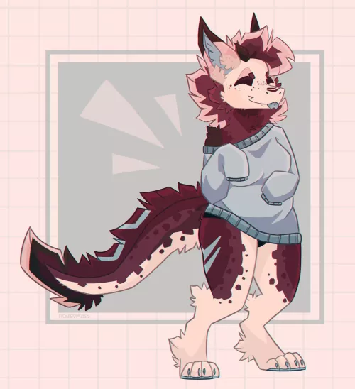 Comfy [art by me] [@honeymoss_ on twitter]