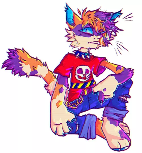 Commission finished!! (oc belongs to Pixel Cats End user gato)