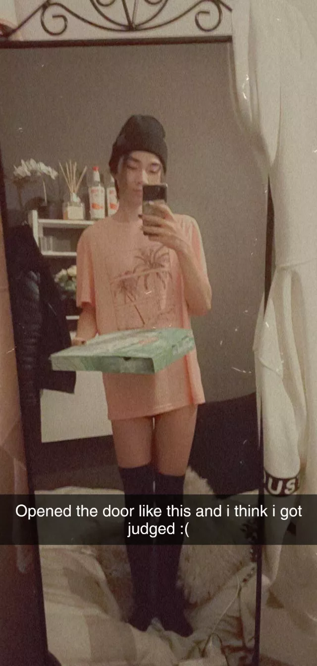 delivery driver judged me :( dont i look cute enough?