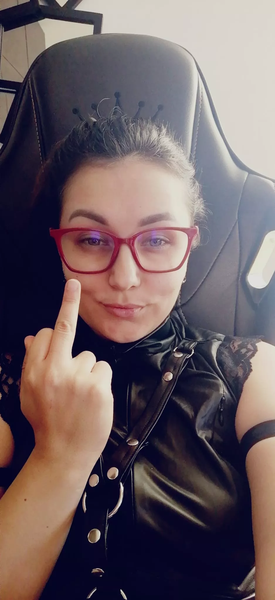 [domme] I will flip you off and make you my personal slut