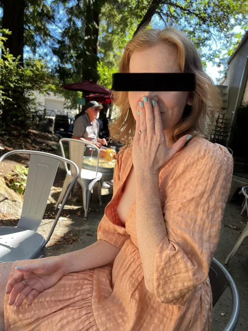 Embarrassed when I found out why he wanted to take a pic of me