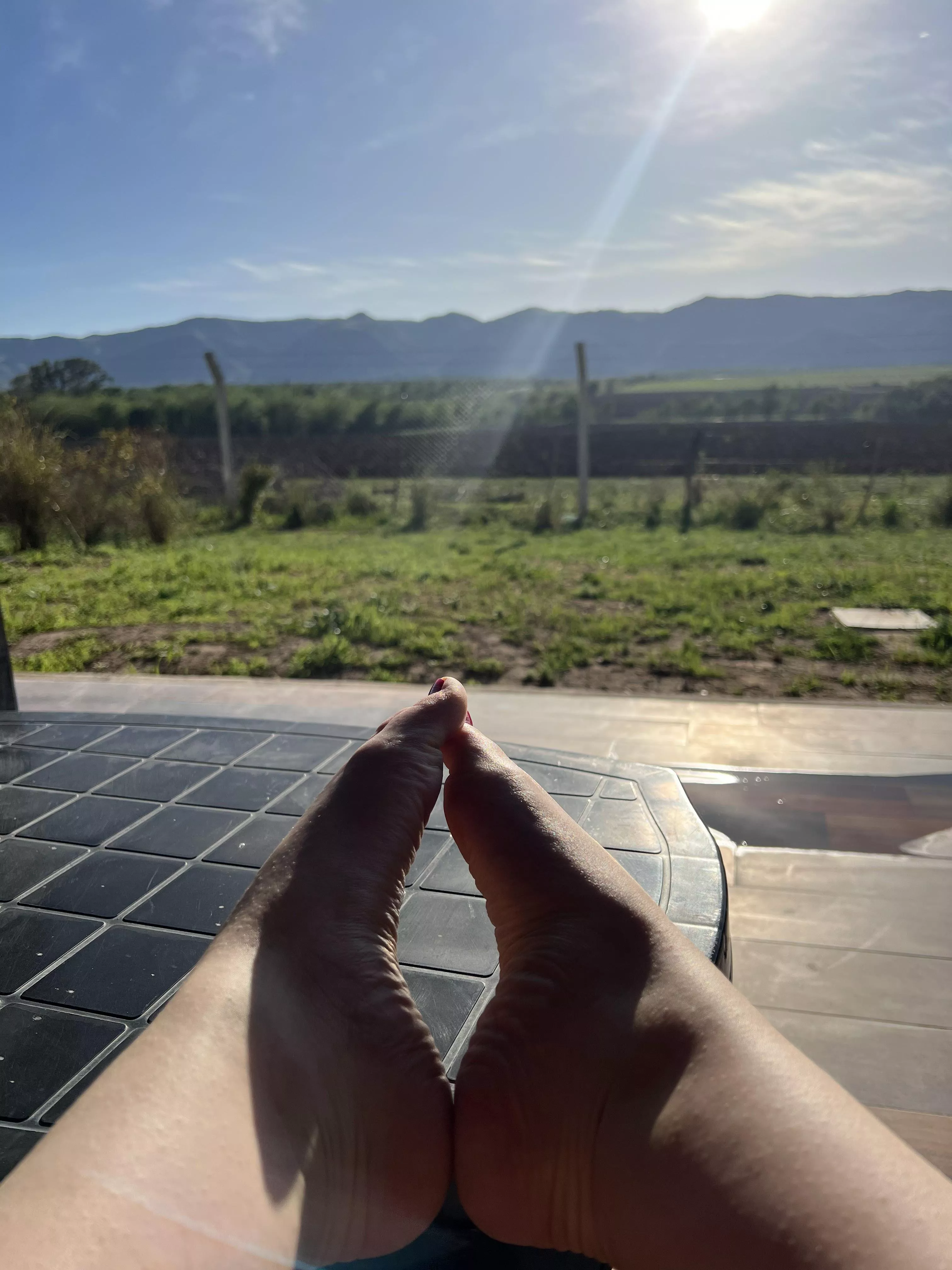 Feet and a beautiful view today