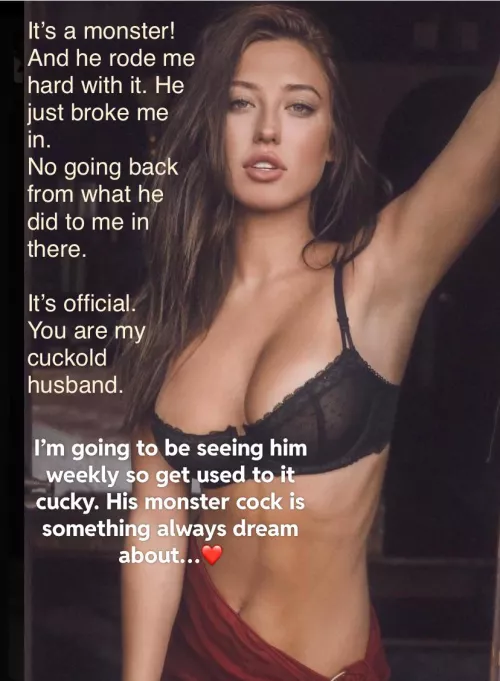 He broke me in …❤️