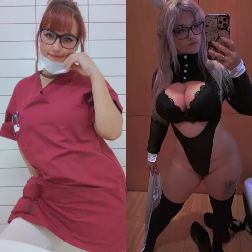 In my scrubs vs without my scrubs, what you prefer