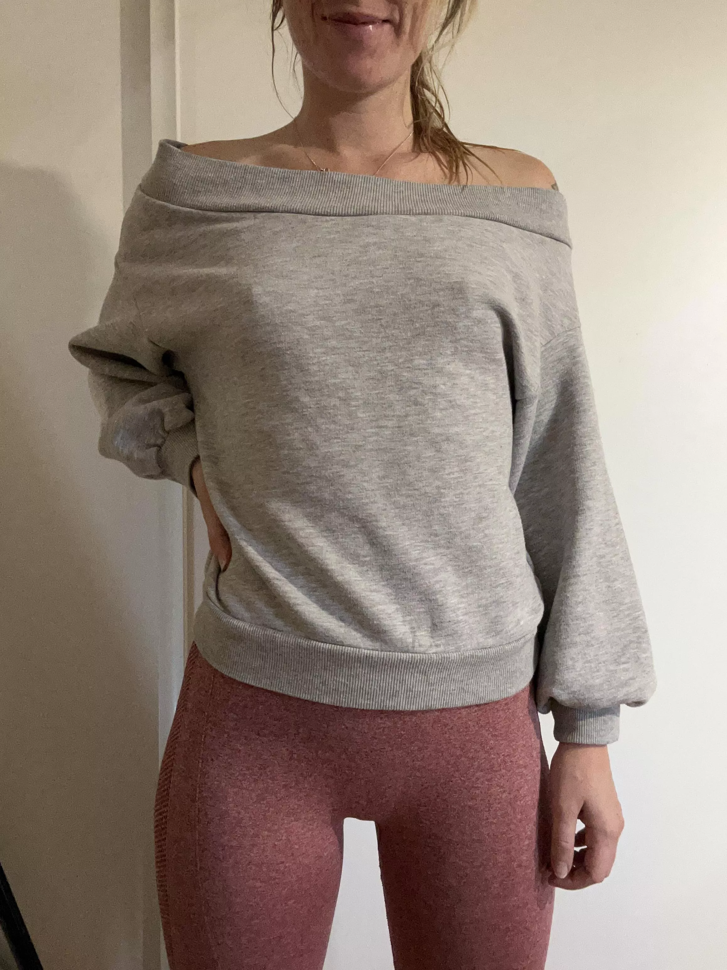 It must be cold cause the pokies are visible even in a sweater