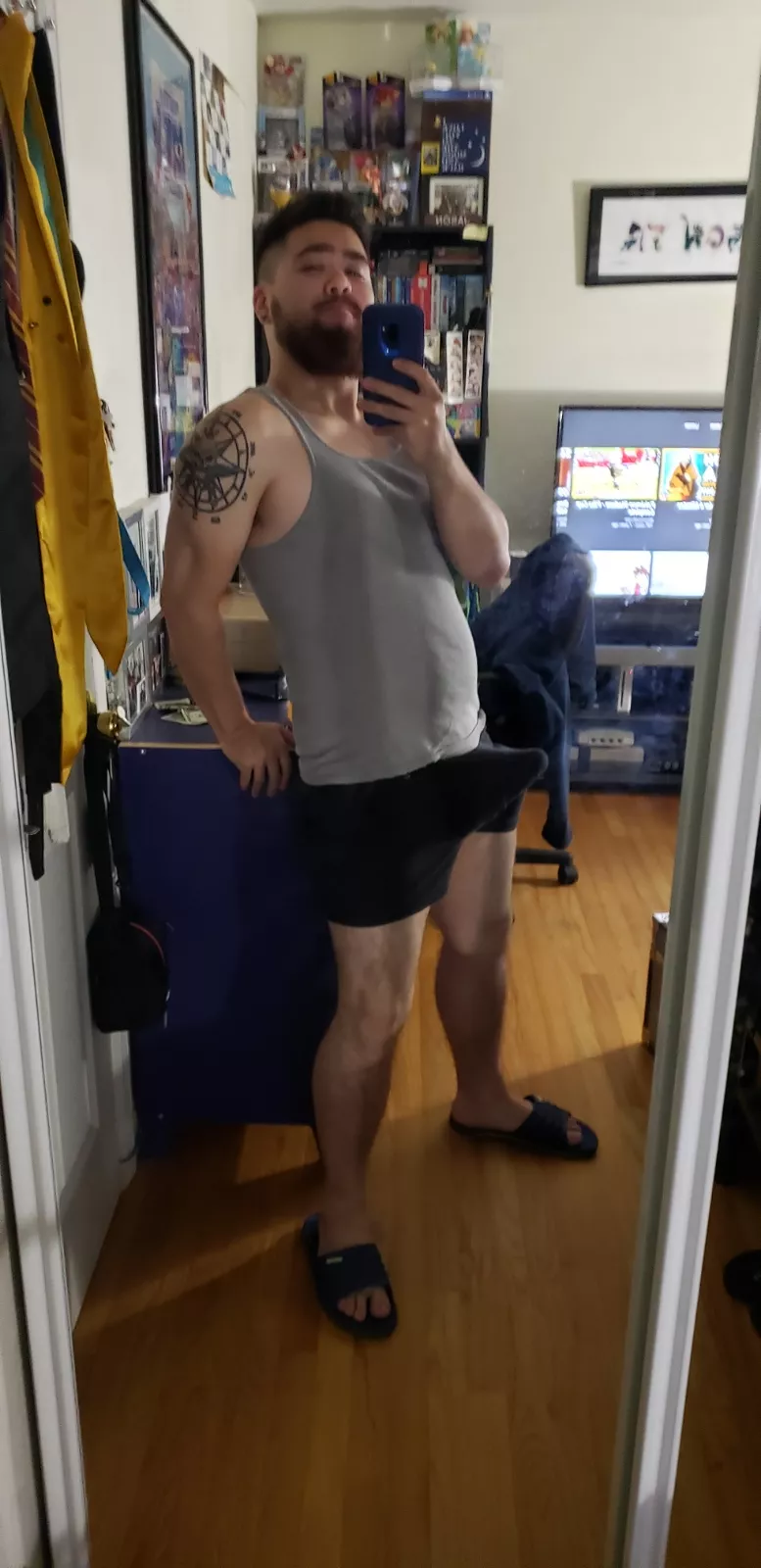 Just a beard and underwear boner