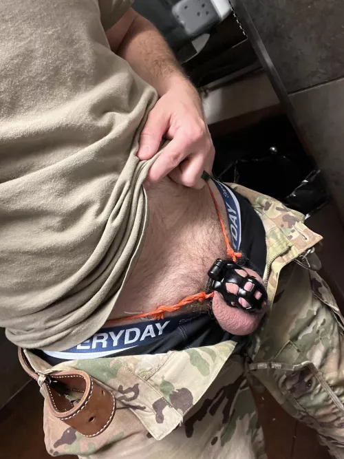 Locked at work, like I should be….