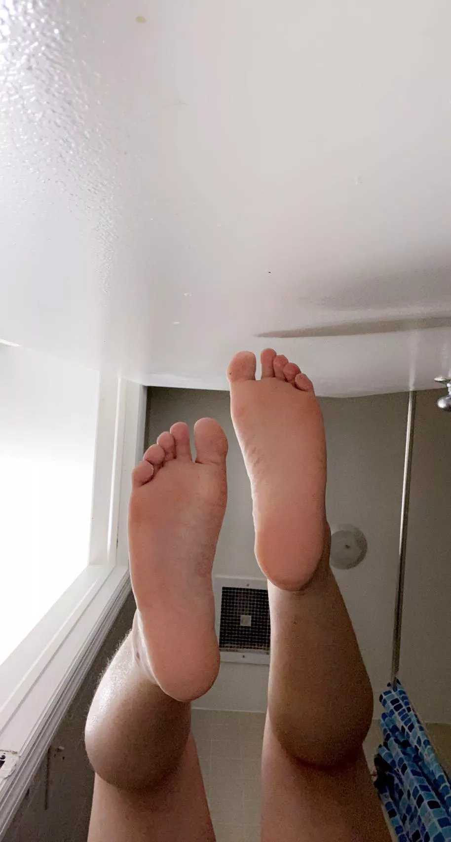 look at how smooth my feet are, don’t you wanna feel?